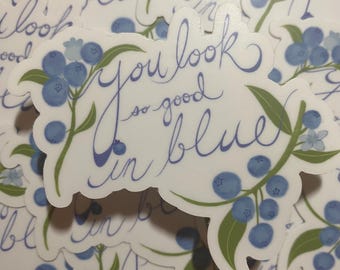 Blueberry in the Coner Sticker