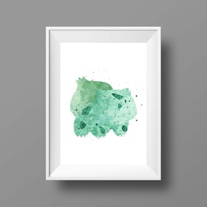 Plant Frog Watercolor Digital Download Print, Home Decor, Kids Room Decor, Printable Art, Wall Art.