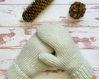 Tunisian crochet mittens pattern, mitaines, patron au crochet tunisien