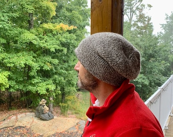 Tunisian crochet hat pattern, Tuque Mont Royal, classic toque pattern