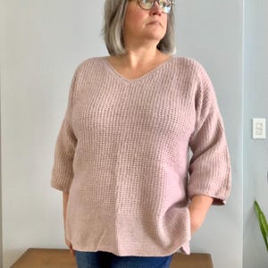 Out-of-Towner Sweater, Tunisian crochet pattern