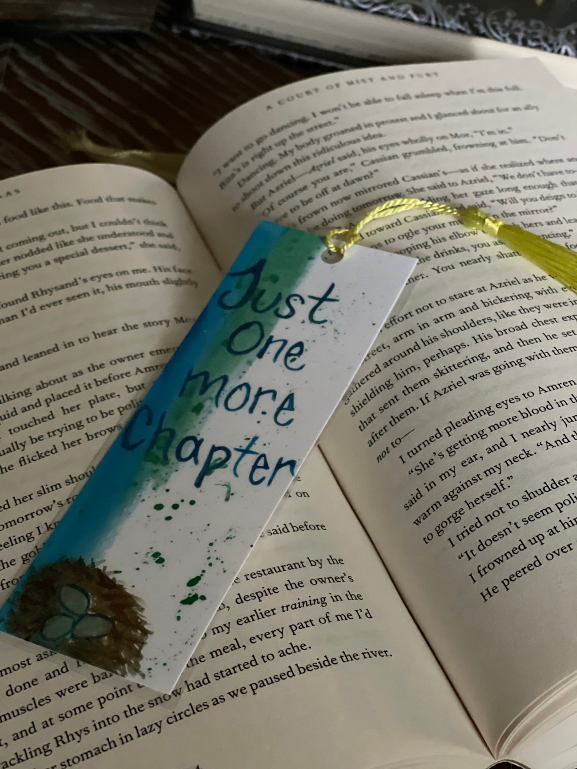 Just One More Chapter Bookmark Etsy
