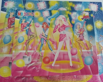 Puzzle vintage Jem e le ologrammi – 200 pezzi – MB anni &#39;80 – Completo – Retro Girls Toys – Made in Italy
