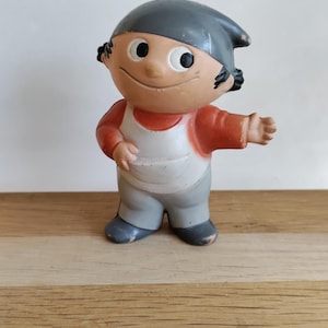 Vintage Mainzelmännchen Rubber Figure Goebel | German TV Toy Doll 1970s