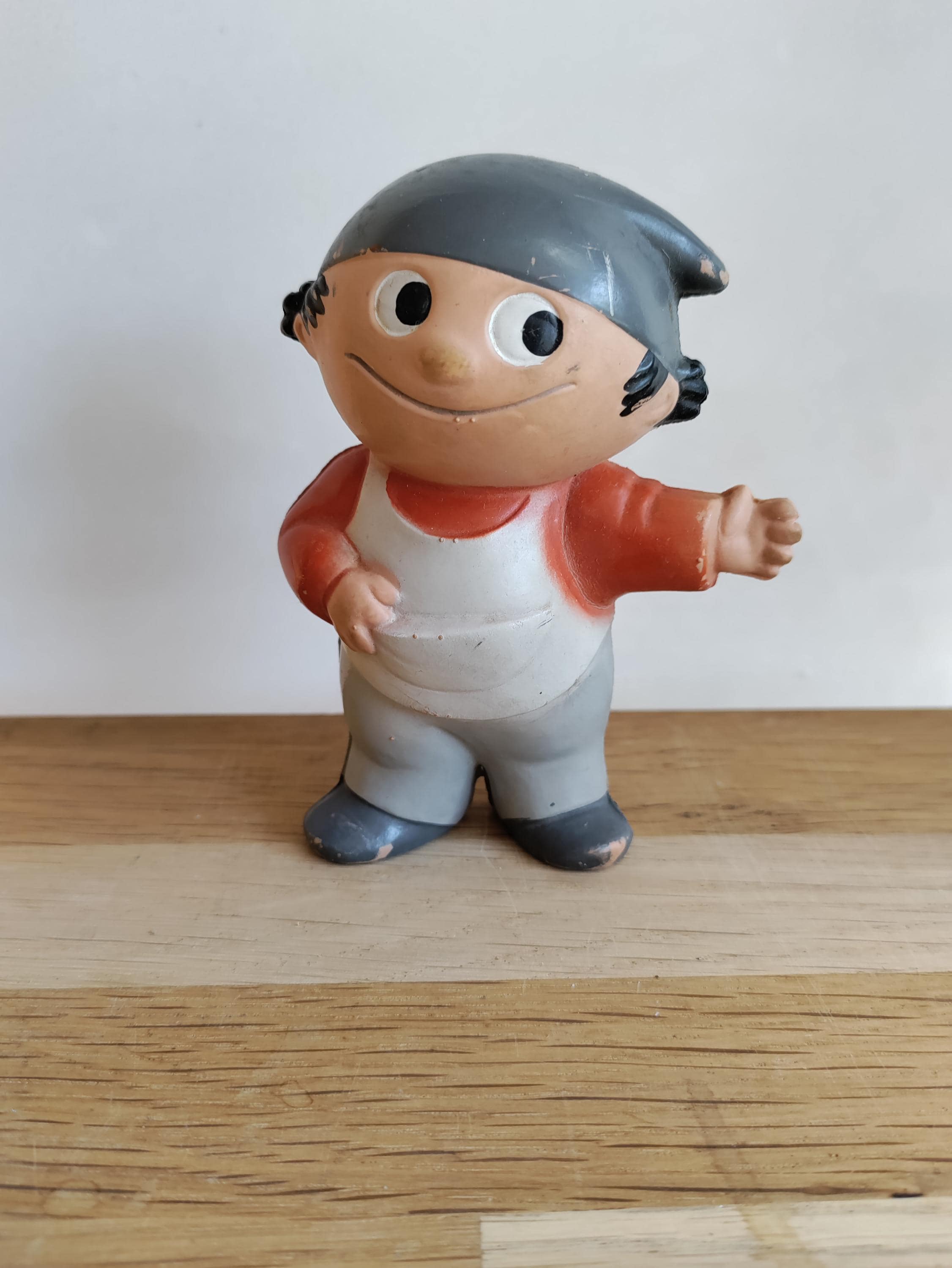 70’s Mainzelmannchen ドイツ ビンテージ ソフビTOY 3個 70's Mainzelmannchen German Vintage Soft Vinyl Toy 3 Pack
