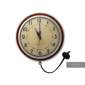 Vintage Westclox Metal Wall Clock