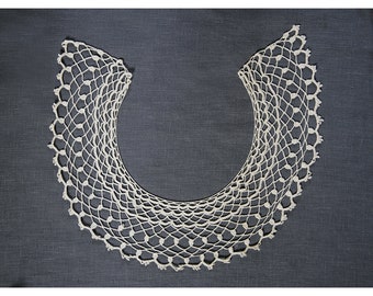 Vintage crochet bib collar