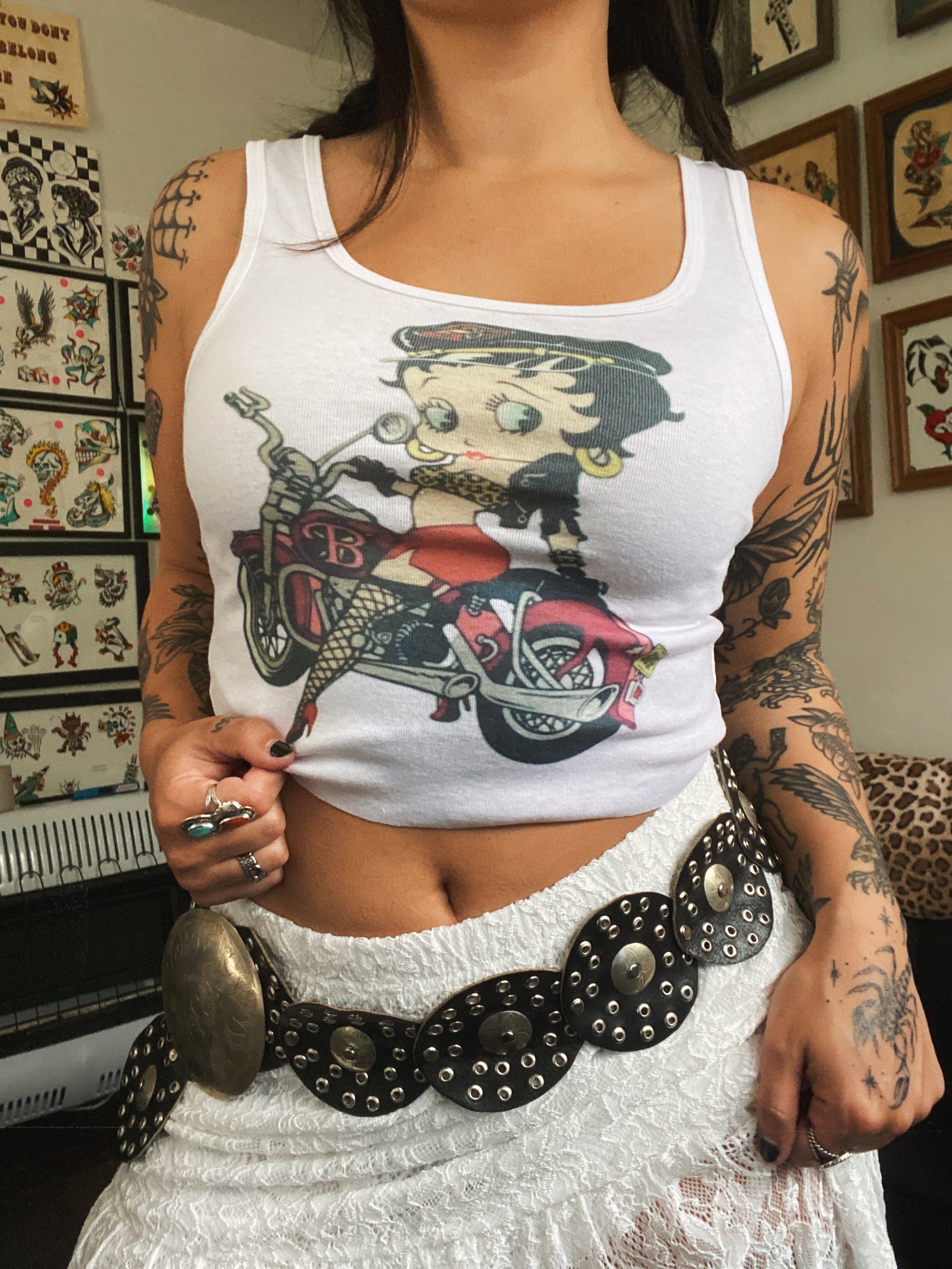 Discover Betty Boop Tank, Classic  Crop Tank