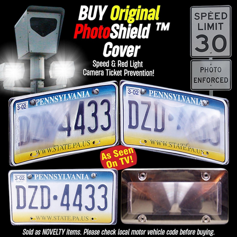 Red Light and Toll Camera Blocker License Plate Cover Etsy