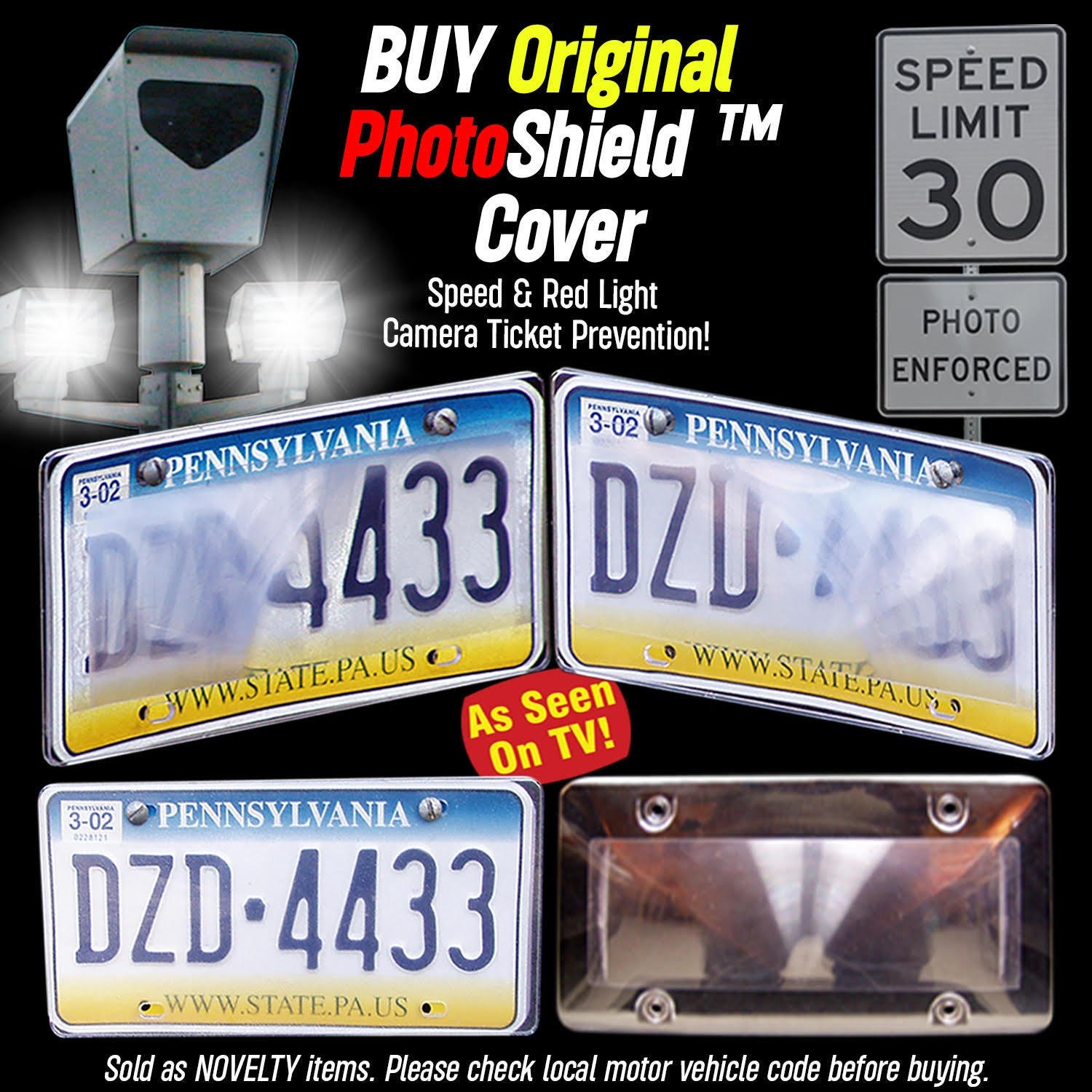 Red Light and Toll Camera Blocker License Plate Cover Etsy
