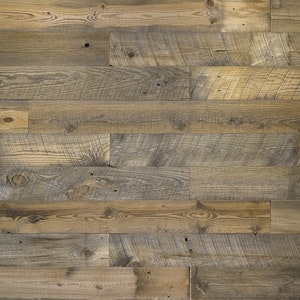 Light Brown Reclaimed Wood Wall Planks - Free Shipping - 20 sq ft per bundle - Smooth Cheyenne Finish
