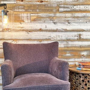 Distressed White Reclaimed Wood Wall Planks - Free Shipping - 20 Sq Ft ...