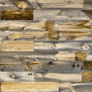 Reclaimed Wood Wall Planks - Free Shipping - 20 sq ft per bundle - Brown, Grey, Cinnamon Cody Finish