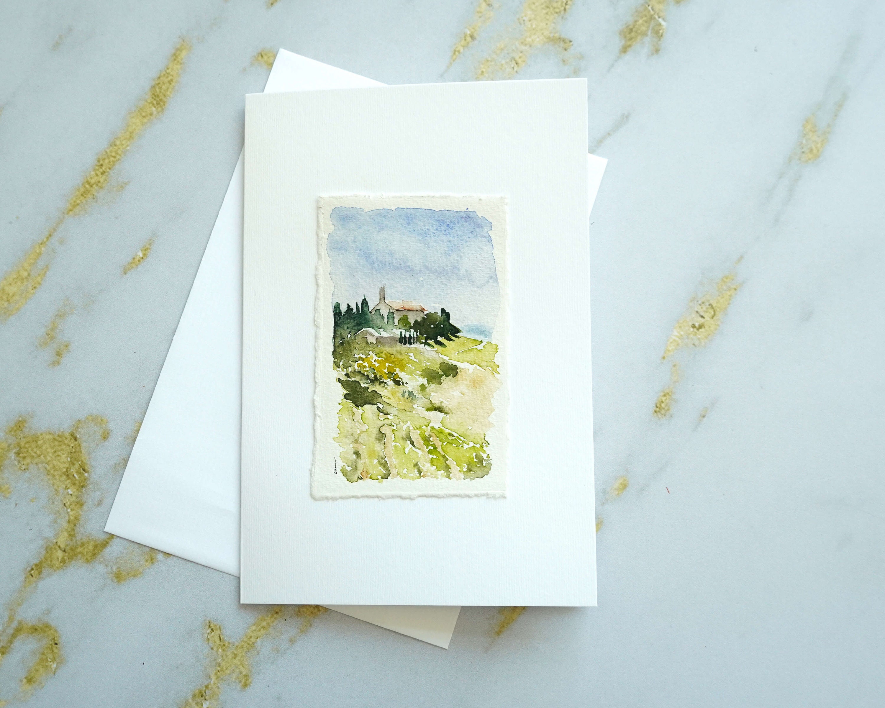 Handmade watercolor Card Greeting Card Anniversary Card Etsy