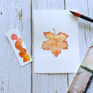 Druckbare Danksagungs-Karte, druckbare Aquarell-Karte, Karte für Danksagung, Blattkarte, Feiertagsgrußkarte, Herbstkarten, Herbstkarten