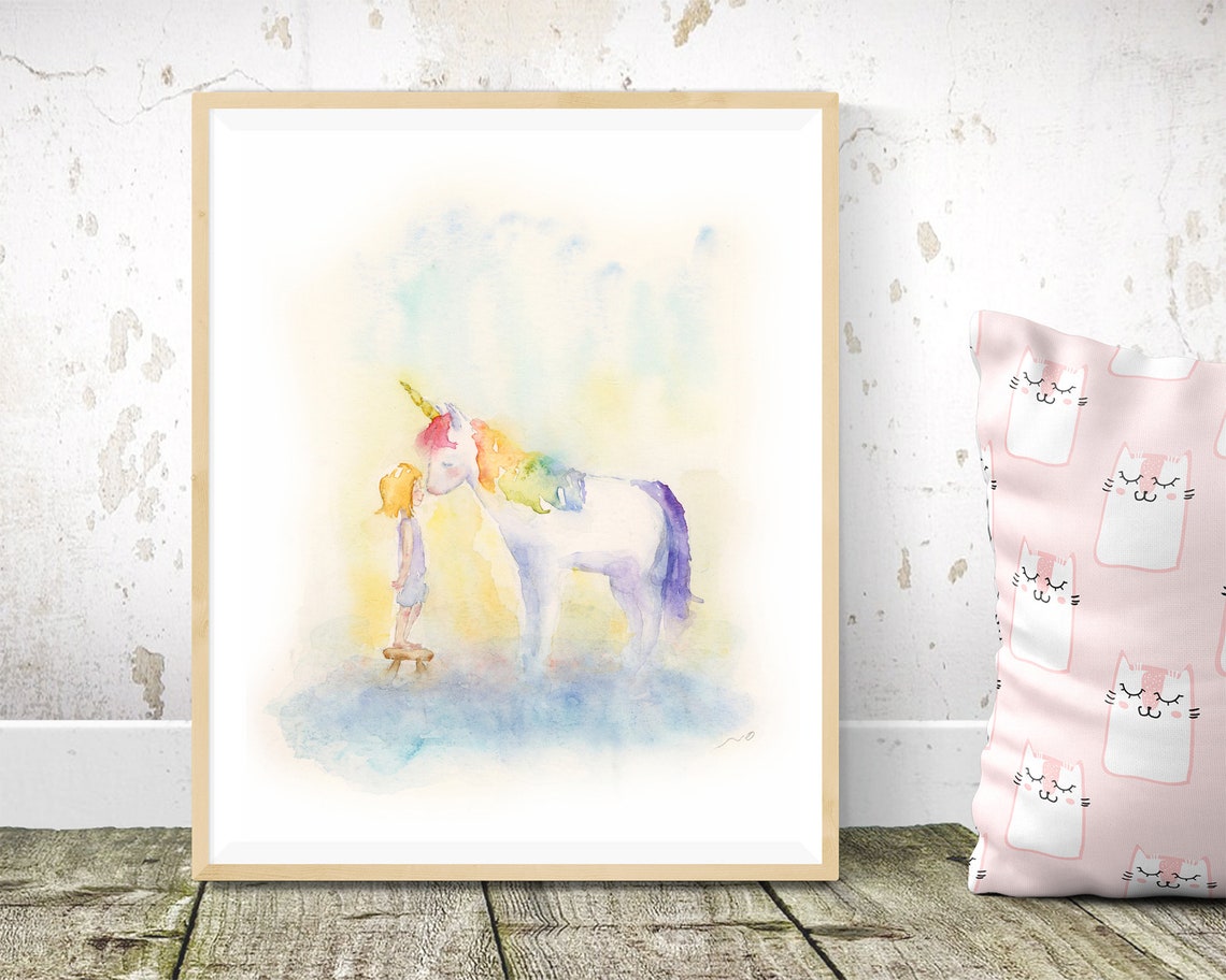 Baby Nursery Printable Unicorn Printable Kids Art Printable - Etsy