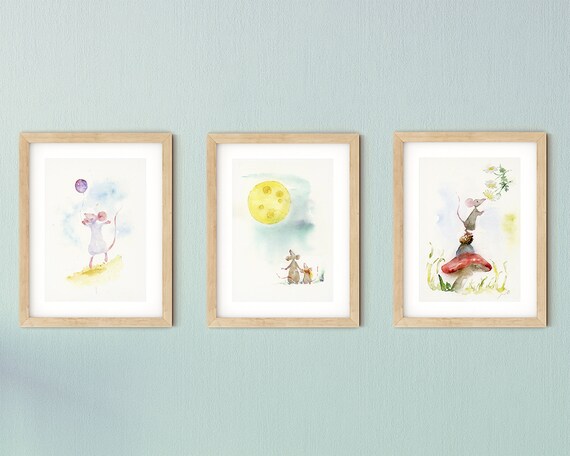 nursery watercolor prints