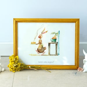 Nursery Watercolor Art, Nursery Animal Print, bunny Print, Nursery Wall Art, Baby Animal Print, Kids Wall Decor, Watercolor Print