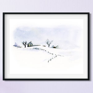 Nursery Watercolor Art, Nursery Wall Art, Nursery Print, Abstract Landscape Art, Kids Room Decor, Baby Wall Art, Baby Gift, Toddler Wall Art