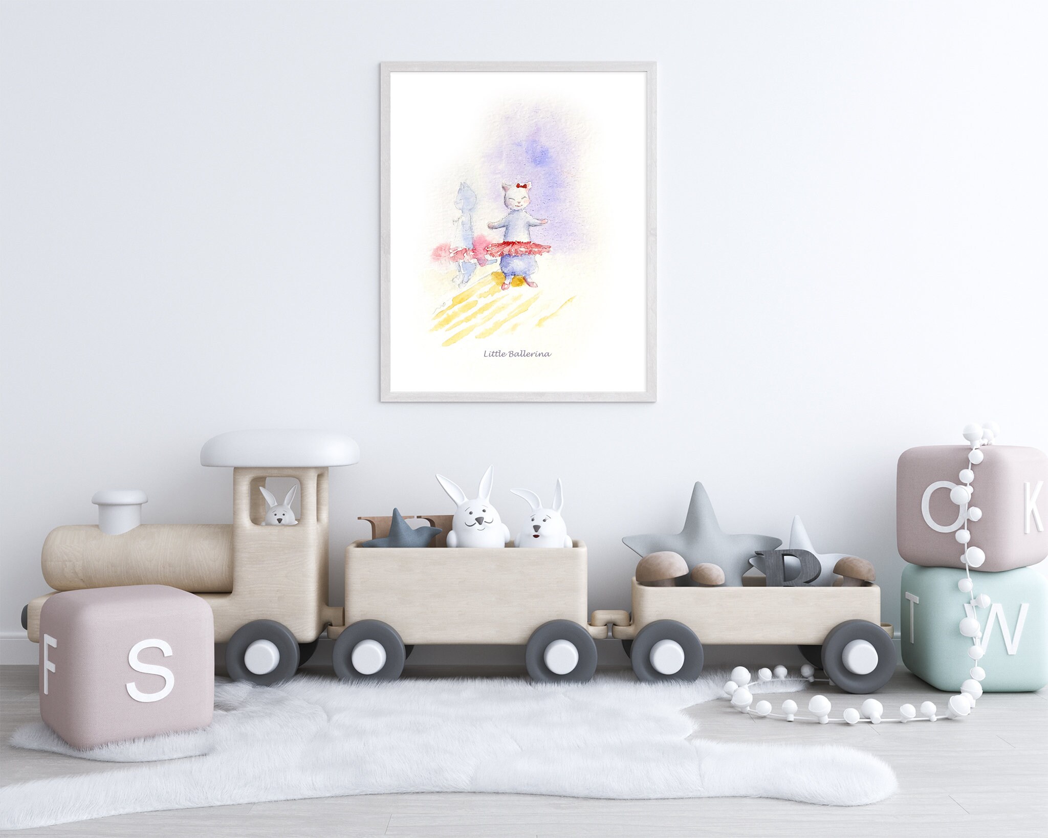 Ballerina Kunstdruck MädchenZimmer Dekor KinderZimmer | Etsy