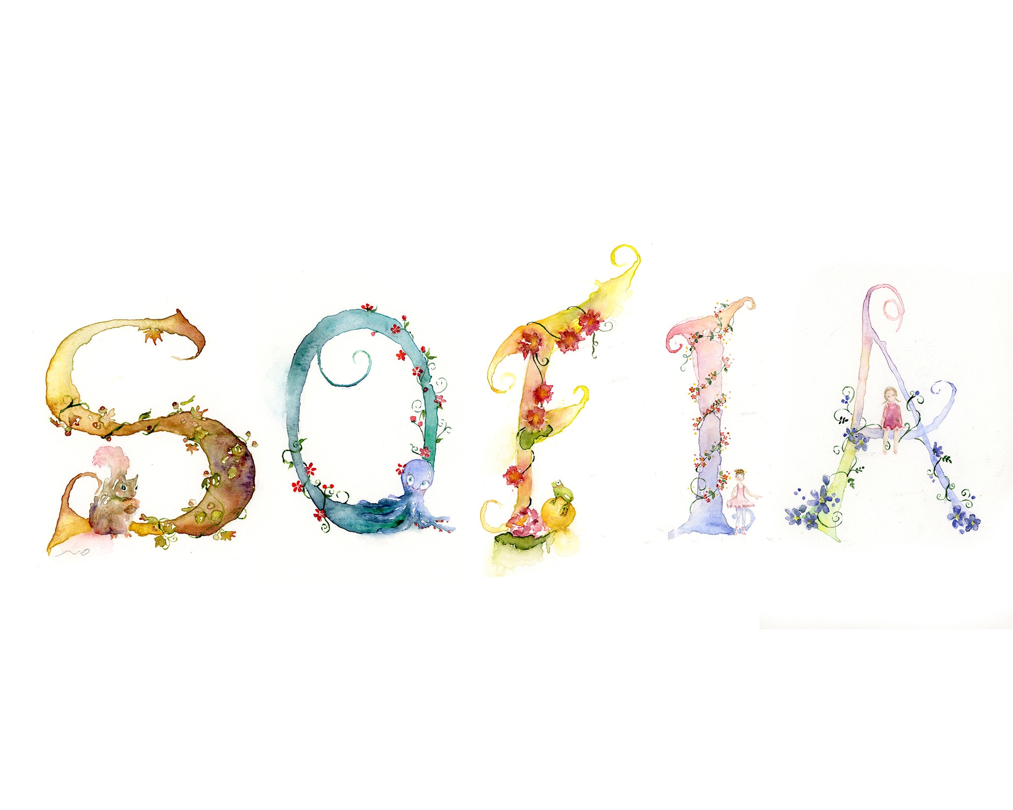 Printable Name Art Personalized Name Print New Baby Gift Etsy