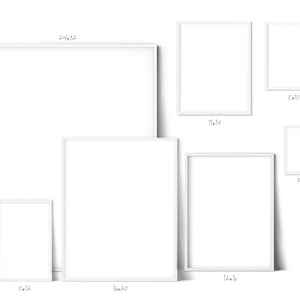 K&ouml;nnte beinhalten: Ein Set aus f&uuml;nf wei&szlig;en Bilderrahmen in verschiedenen Gr&ouml;&szlig;en, darunter 24x32 Zoll, 16x20 Zoll, 11x14 Zoll, 8x10 Zoll und 5x7 Zoll. Die Rahmen sind alle wei&szlig; und haben ein schlichtes, modernes Design.