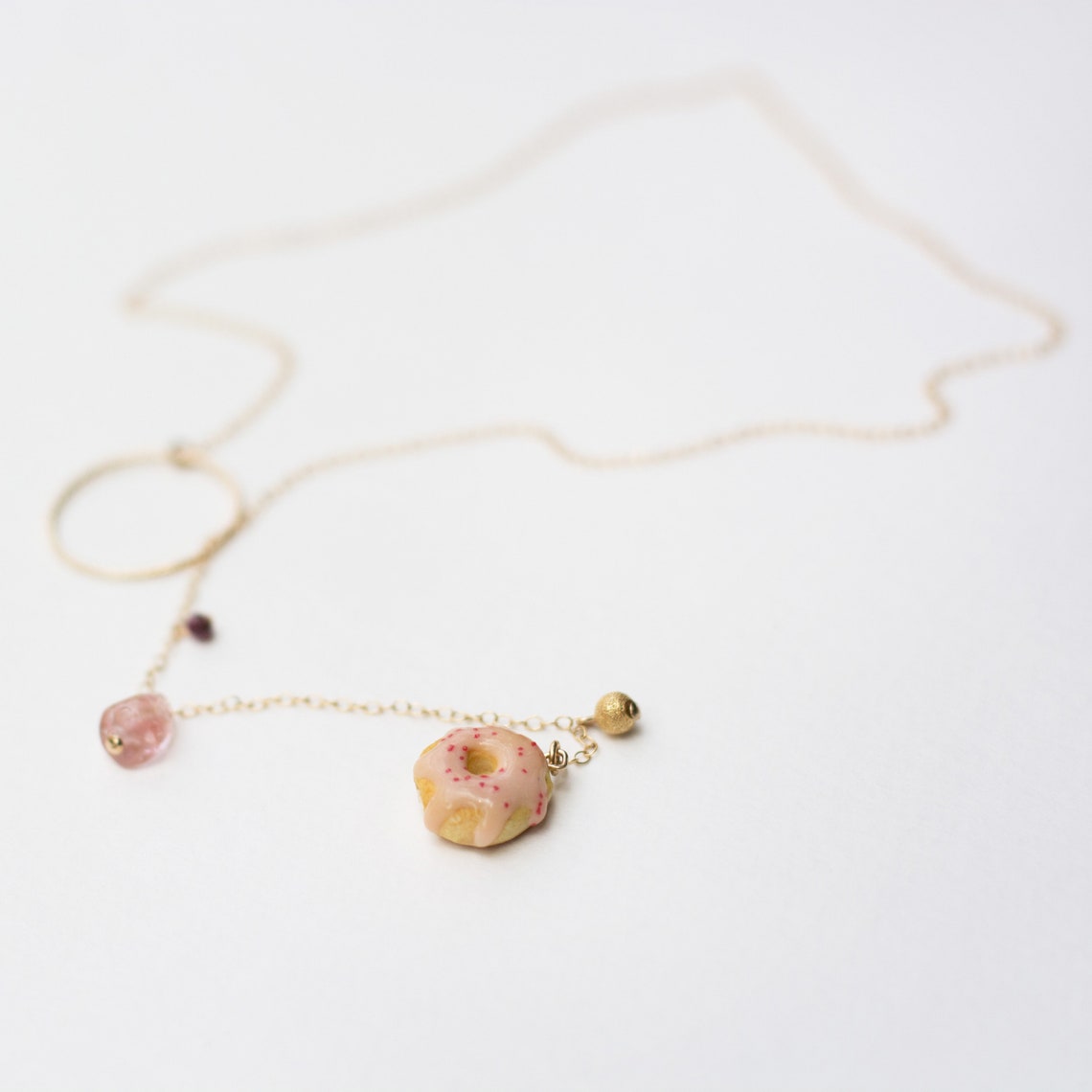 Peter + June • Farmers Market Necklace 18kGold Plated & Hand Painted Enamel