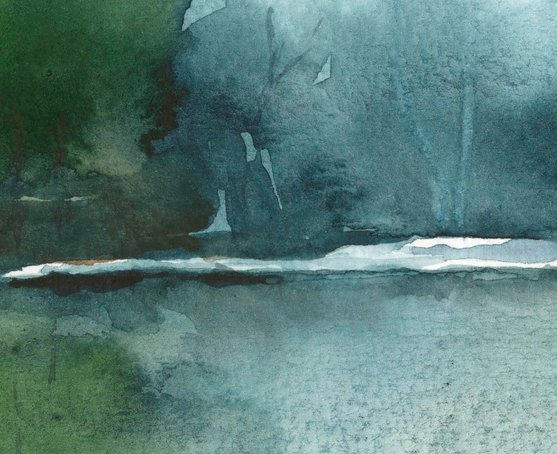 Abstract Wall Art Abstract Landscape Print Entryway Art Etsy