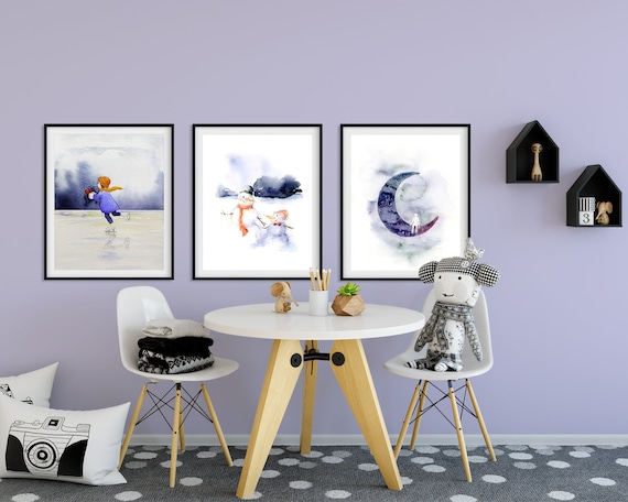 Nursery Wall Art Set Kids Room Decor Nursery Print Set - Etsy