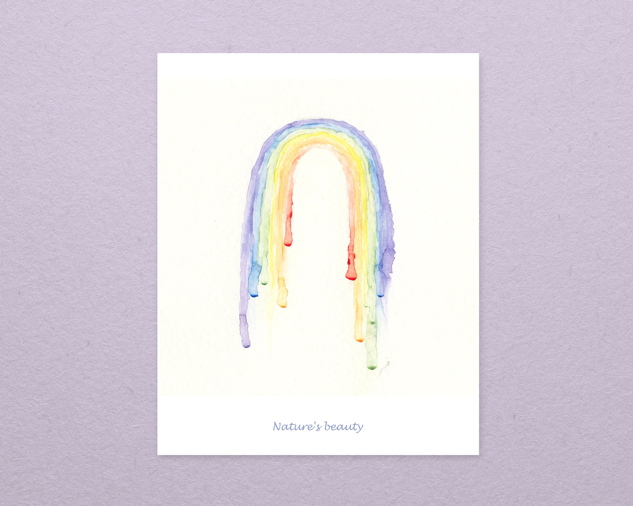 Rainbow Printable Baby Wall Art Printable Nursery Rainbow Etsy