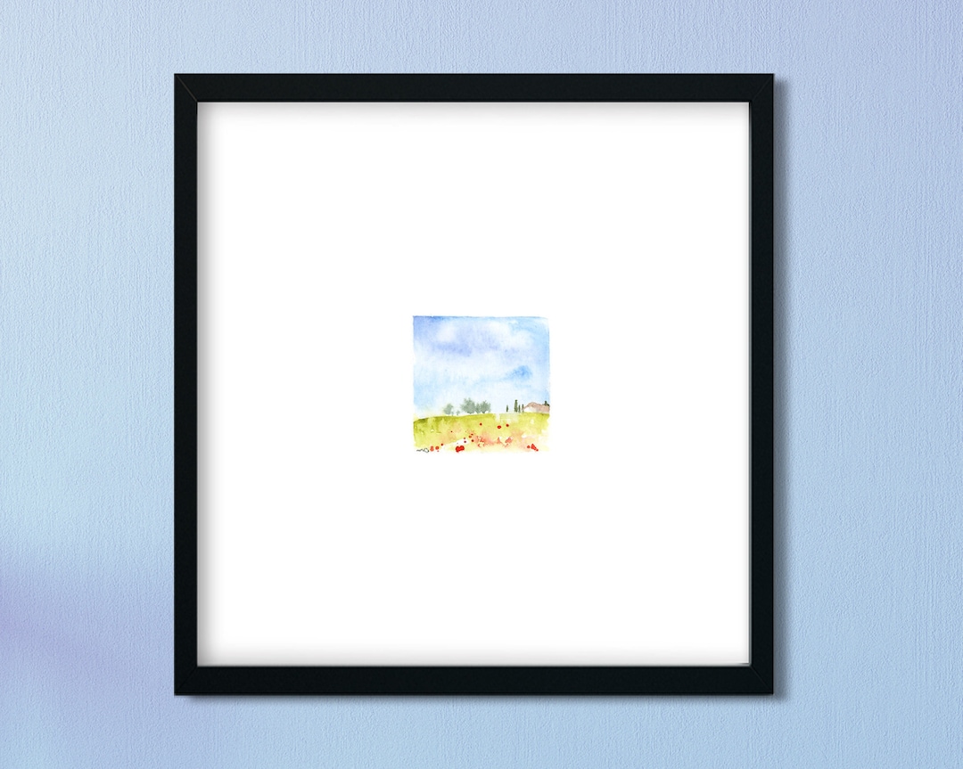 Miniature Watercolor Painting Watercolor Small Art Watercolor Mini