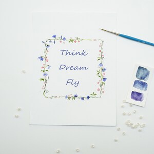 Printable Encouragement Card, Inspirational Card, Motivational Card, Printable Watercolor Card, Wishes Greeting Card, Card for Friend