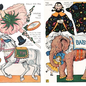 Paper Doll Set 2 dal "Magic Circus" di viola Moore Higgins