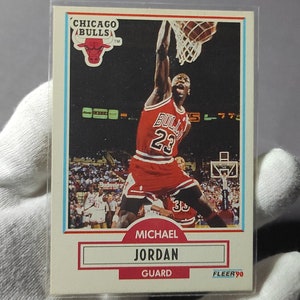 NBA Michael Jordan Vintage Fleer 1990 Last Dance Chicago Bulls Collector Card #26 in einwandfreiem Zustand.