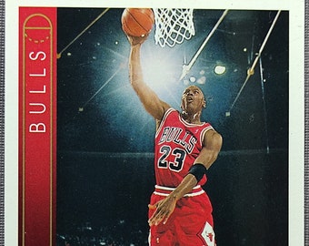 RARE NBA Michael Jordan superb condition Upper Deck 93-94 Basketball sports trading card #23. Original. ExceptionalItem. Vintage from 90s.