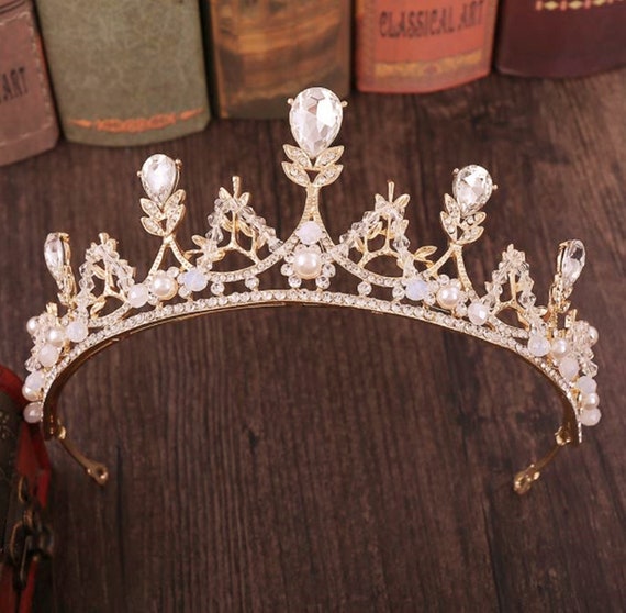 Women Girl Rhinestone Crystal Wedding Prom Party Hair band Headband Crown Tiara