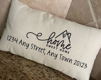 Personalized Pillow | New home Gift | Wedding Gift | Newlywed Gift | Linen Pillow | Gift for bride