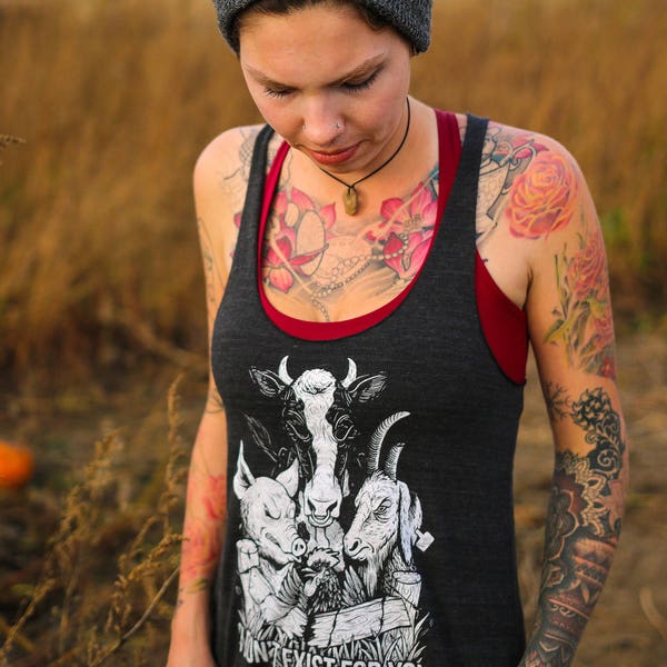 ONE LEFT! Women's Vegan "I don't Exist For You" tank