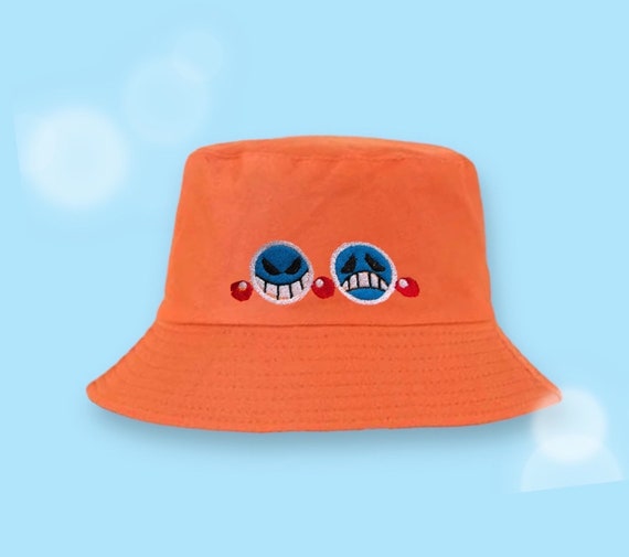 Ace Bucket Hat, Anime Hat, Embroidered Anime Bucket Hat, Ace