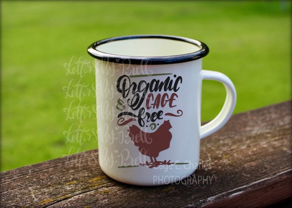 Download Svg Cut File Organic Cage Free Chicken Farmhouse Theme Etsy