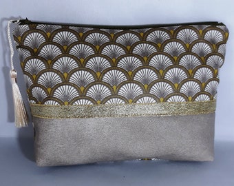 pochette daim beige