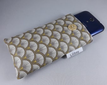 Printed Coated Cotton Phone Case, Glasses Case