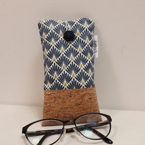 étui/huis voor draagbare telefoon/Iphone en smartphone/étui/boitier voor lunette femme/katoen enduit Paons of/blanc/noir/luik doré