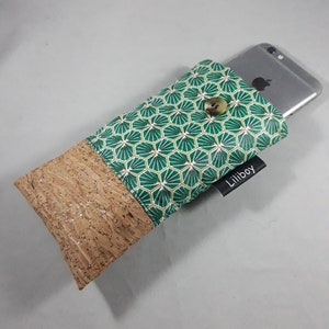 étui en France/telefoon draagbaar/étui voor lunettes /katoen enduit vert/or/blanc/lège/cadeau femme/cadeau homme