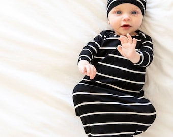 Newborn Cotton Gowns Baby Sleep Bag Halloween Long Sleeves Swaddle Sack Headband Set Infant Sleepers Sleepwear