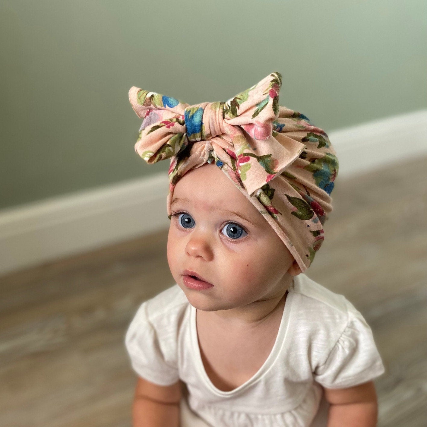 Floral Baby Turban Hat Summer Baby Girl Turban Toddler | Etsy