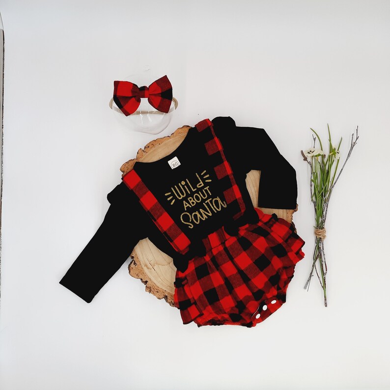 Baby Girl First Christmas Outfit My 1st Christmas Photoshoot Etsy UK