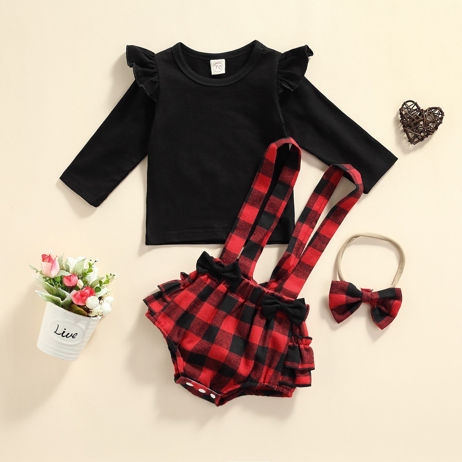 Baby Girl First Christmas Outfit My 1st Christmas Photoshoot Etsy