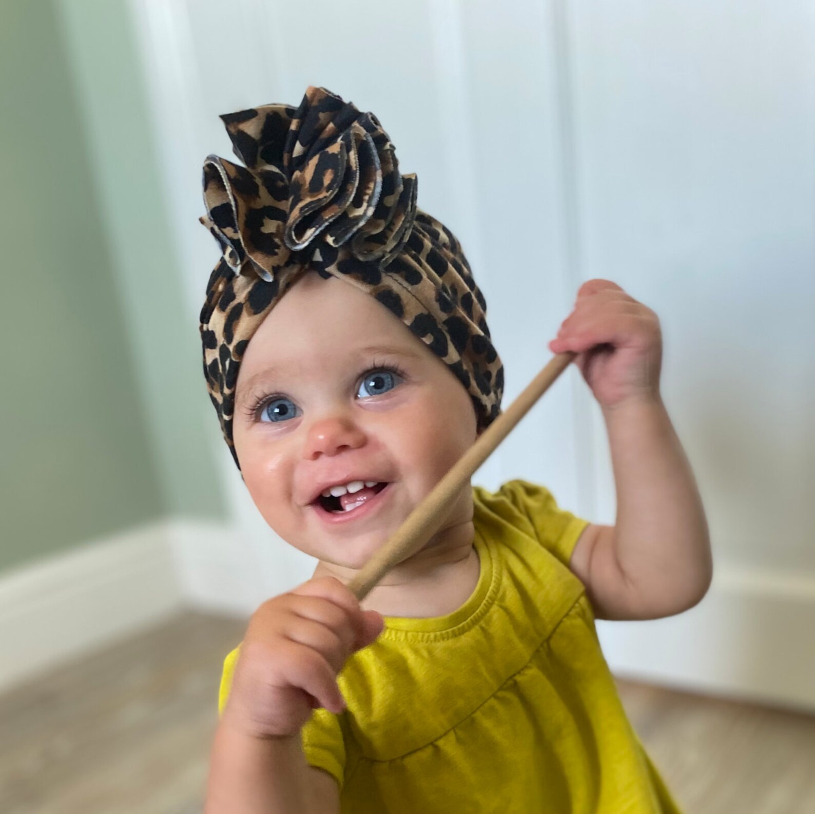 Baby Girl Turban Hat Cinnamon Brown Fashion Turban Knotted Etsy UK