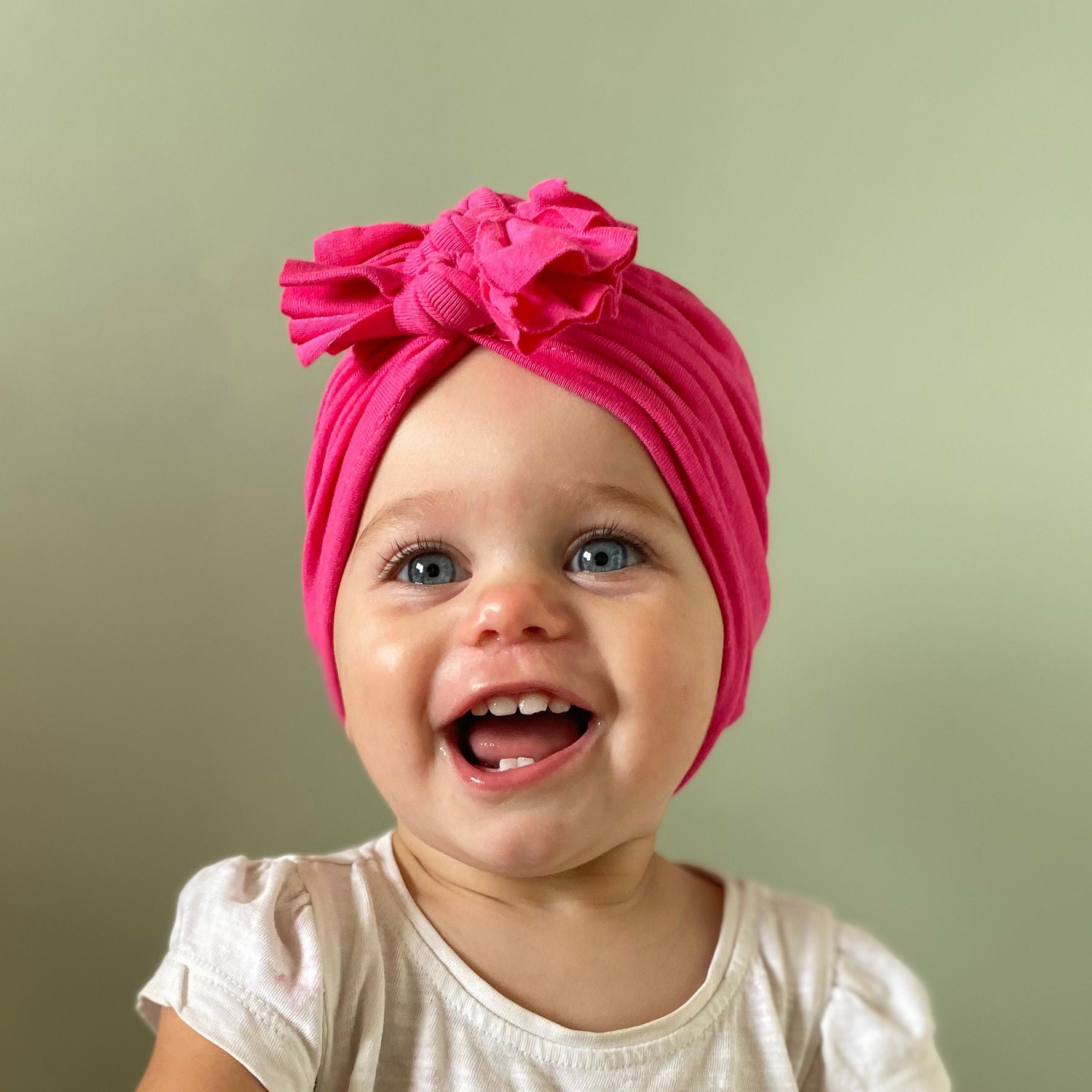 Baby Girl Turban Hat Cinnamon Brown Fashion Turban Knotted Etsy UK